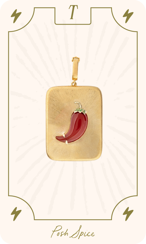 Posh Spice Tarot Card