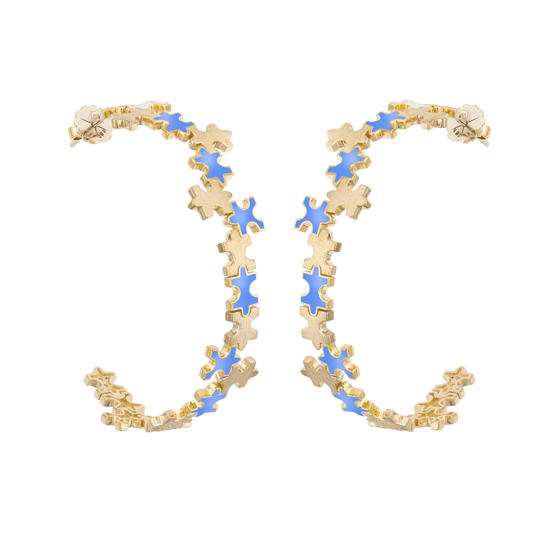 Multi-Enamel Large Hoops