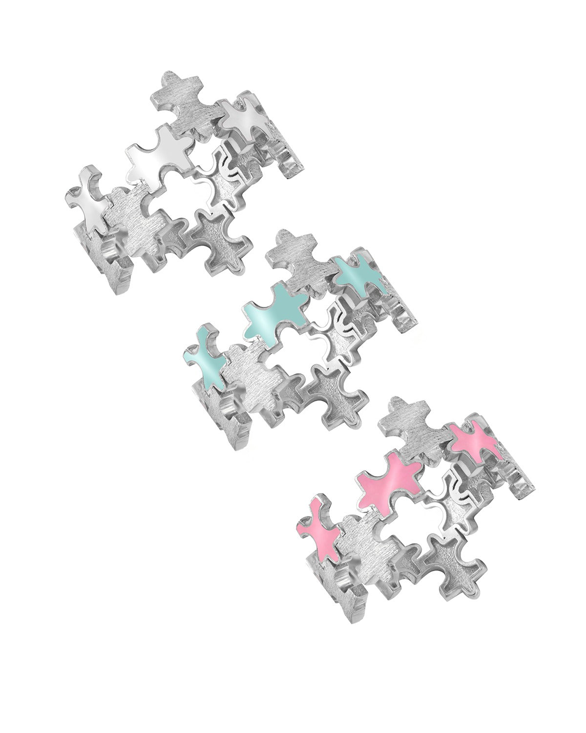 Multi-Enamel Ring in Pink