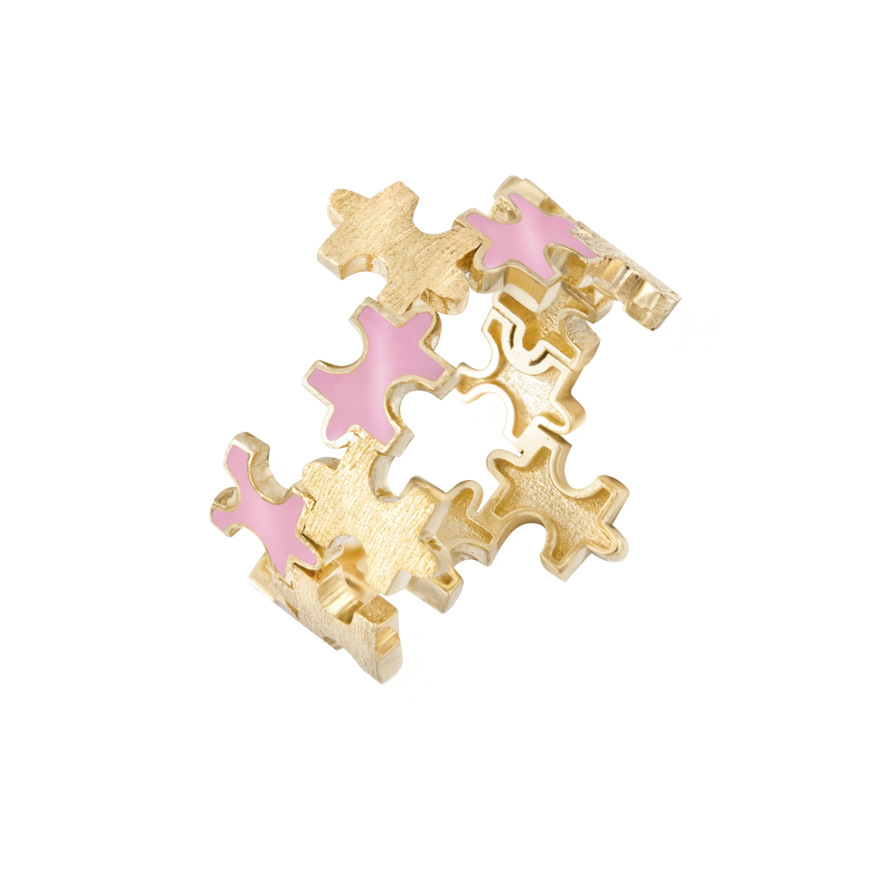 Multi-Enamel Ring in Pink