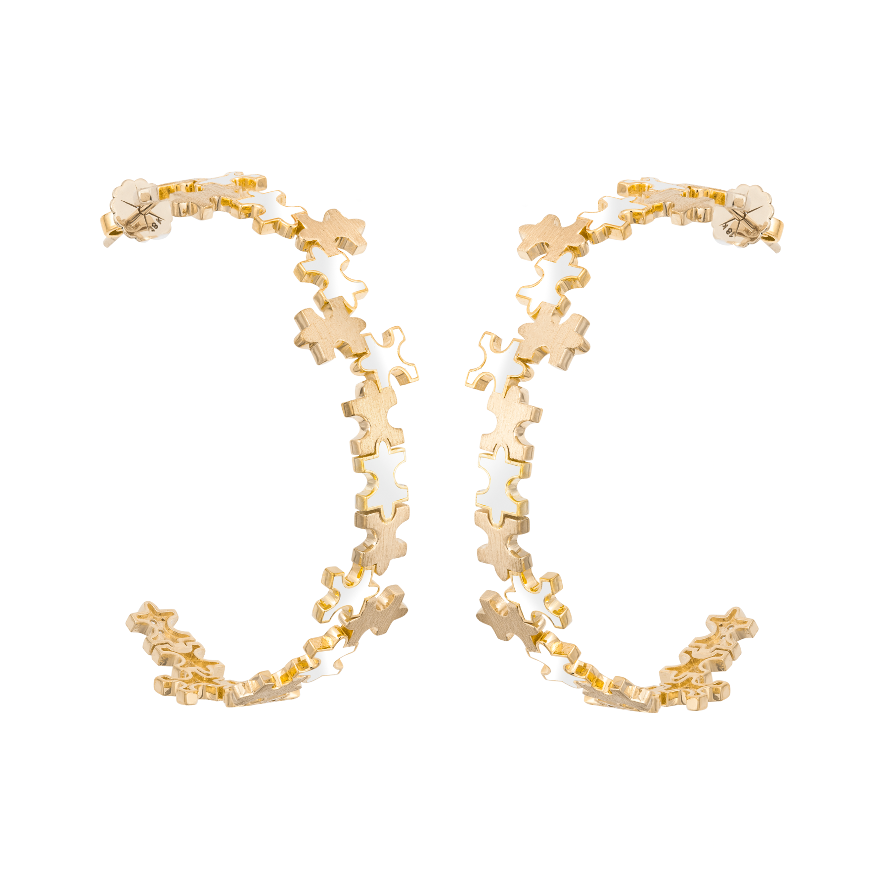 Multi-Enamel Large Hoops