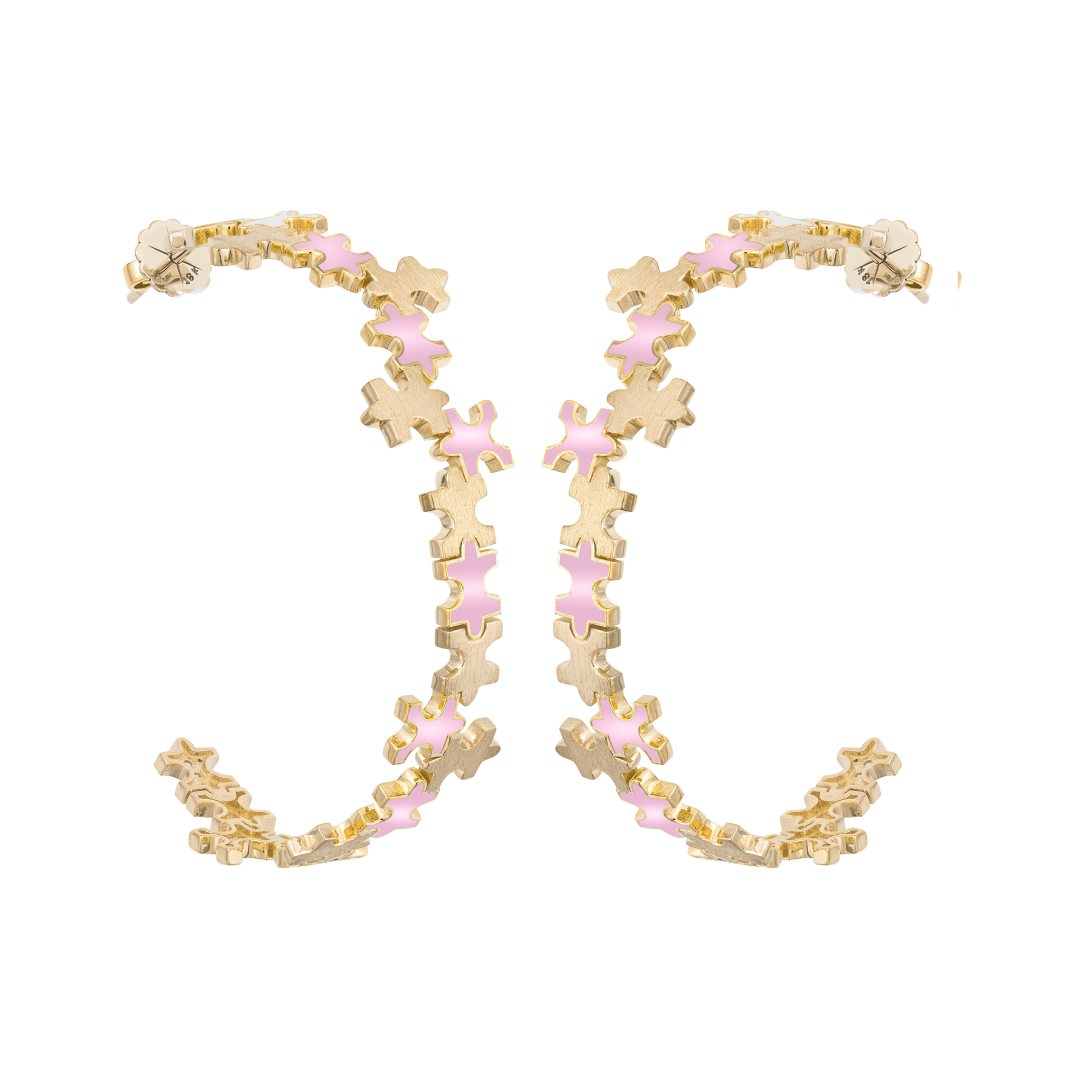Multi-Enamel Large Hoops