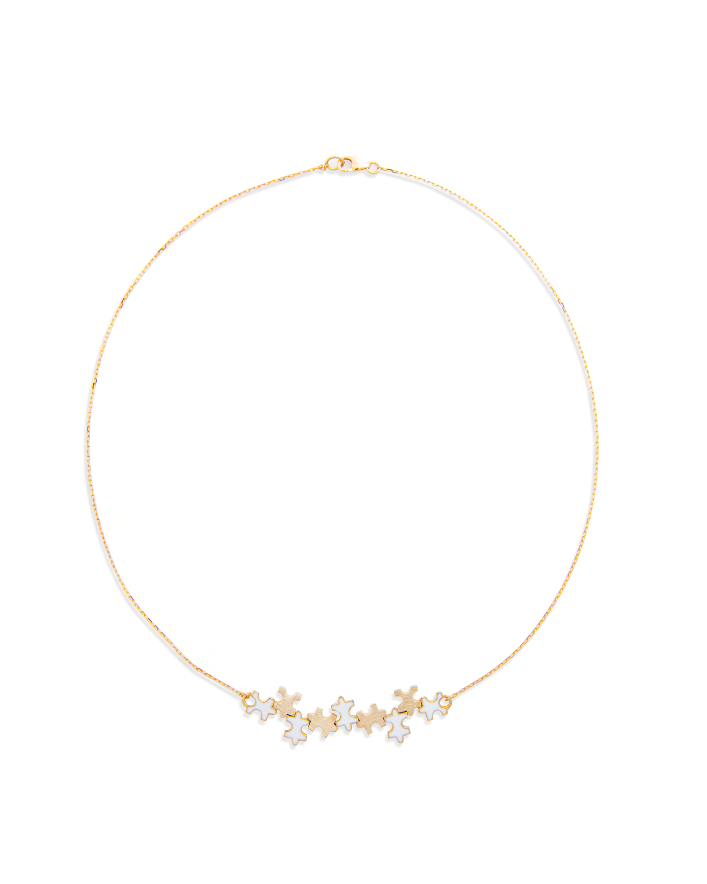 Multi-Enamel Small Necklace