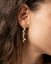 Multi-Enamel Long Earrings