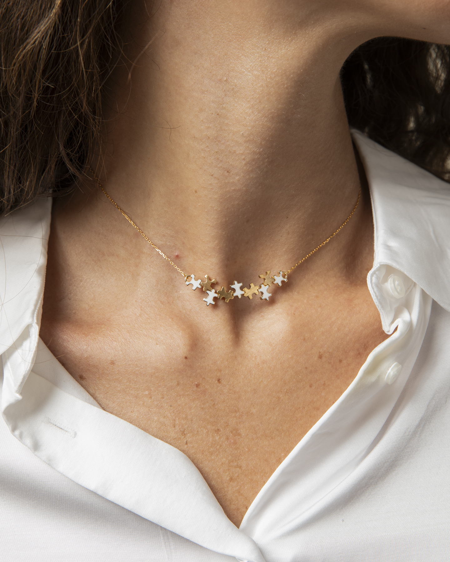 Multi-Enamel Small Necklace