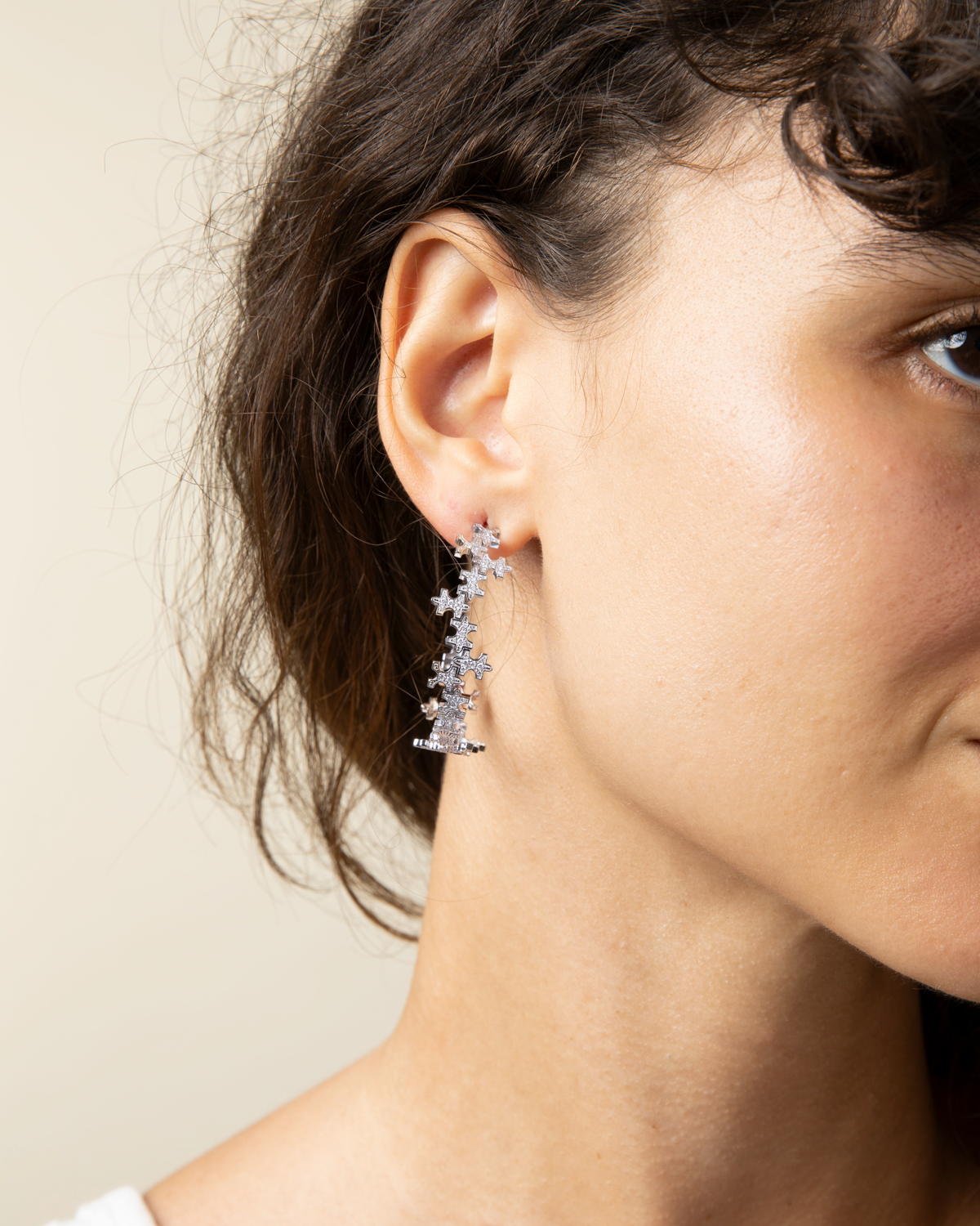 Full-Pavé Large Hoops