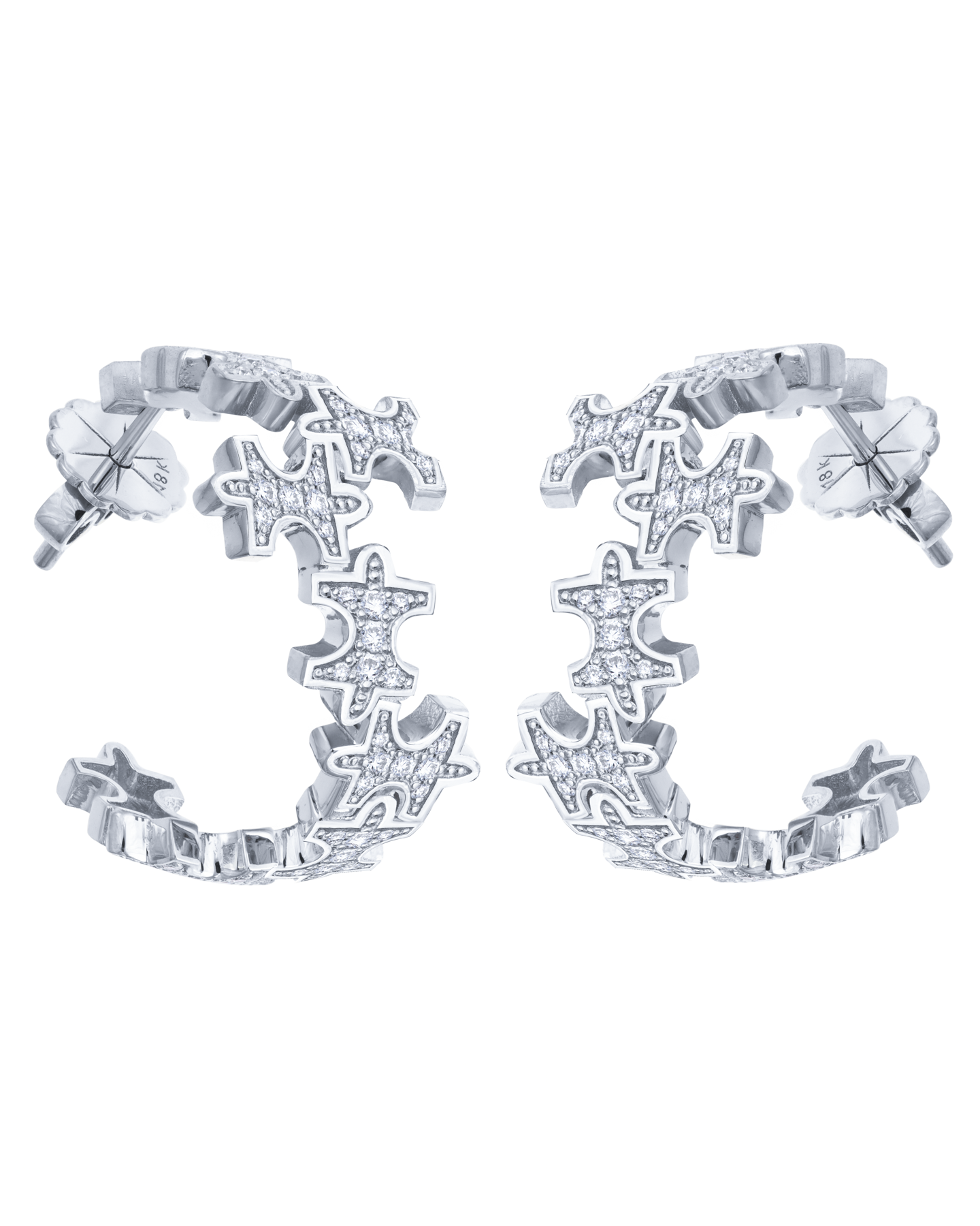 Full-Pavé Small Hoops