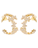 Full-Pavé Small Hoops