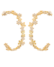 Full-Pavé Large Hoops