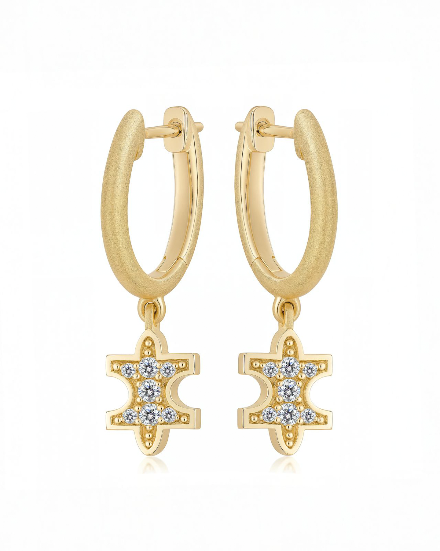 Full-Pavé Micro Hoops