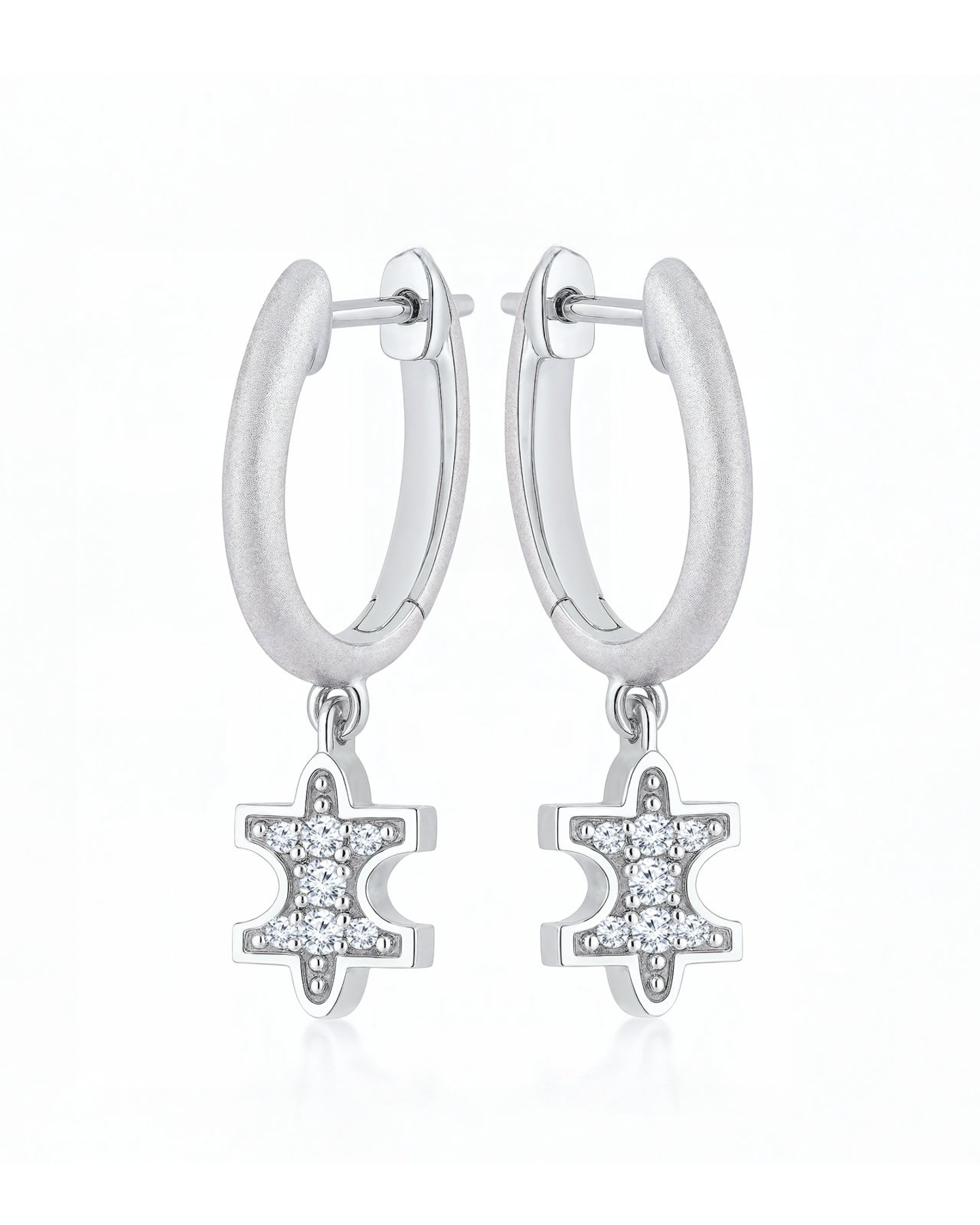 Full-Pavé Micro Hoops