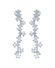 Multi-Pavé Long Earrings