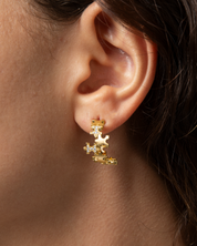 Multi-Pavé Mini Hoops