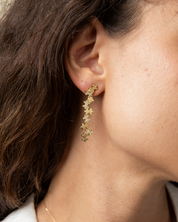 Multi-Pavé Long Earrings