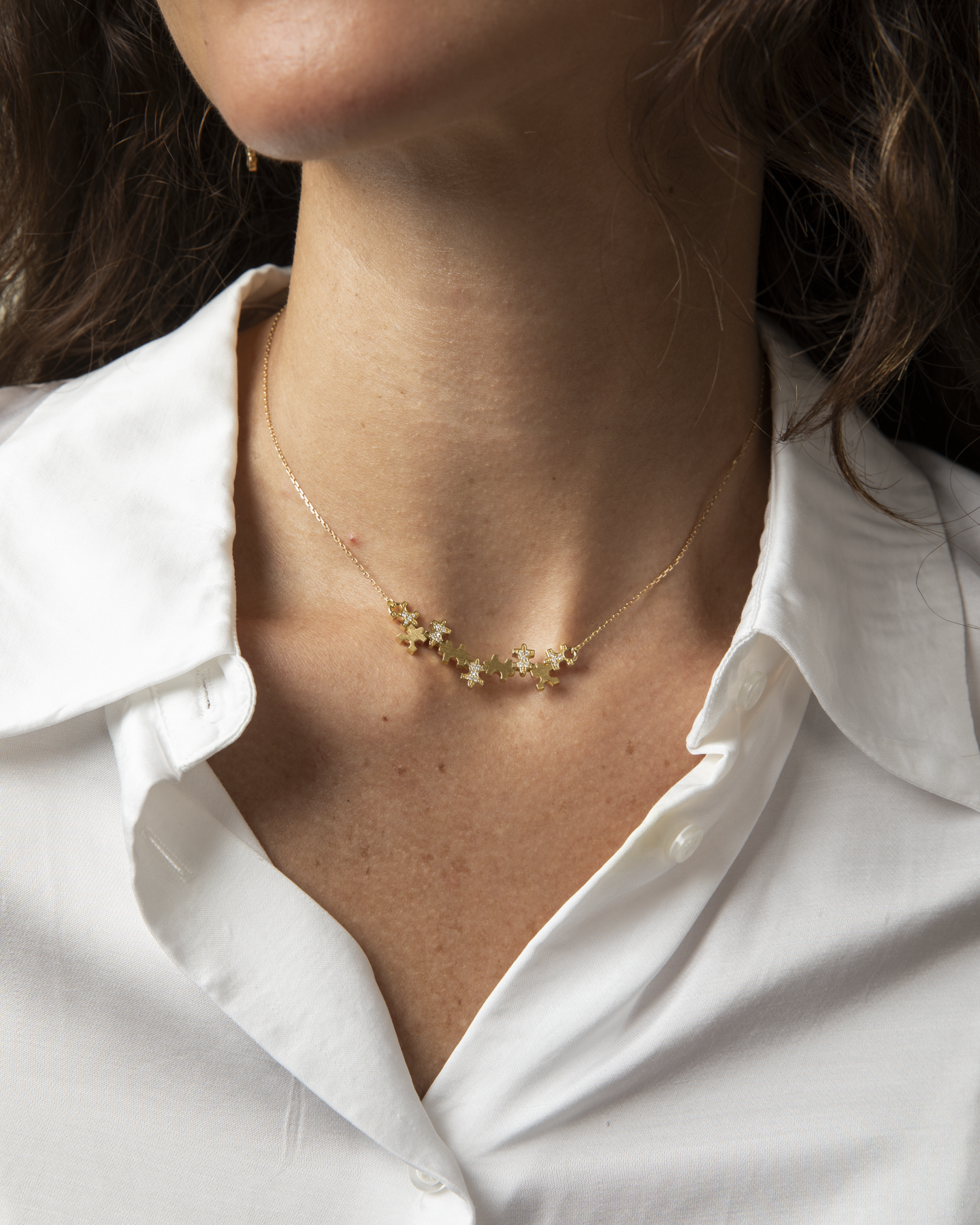 Multi-Pavé Small Necklace