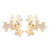 Multi-Pavé Trio Studs