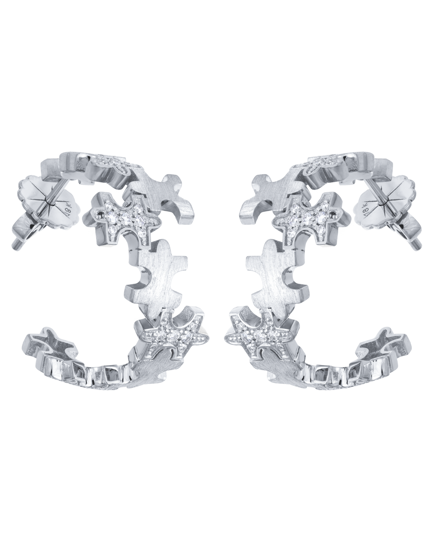 Multi-Pavé Mini Hoops
