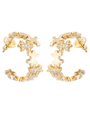Multi-Pavé Mini Hoops
