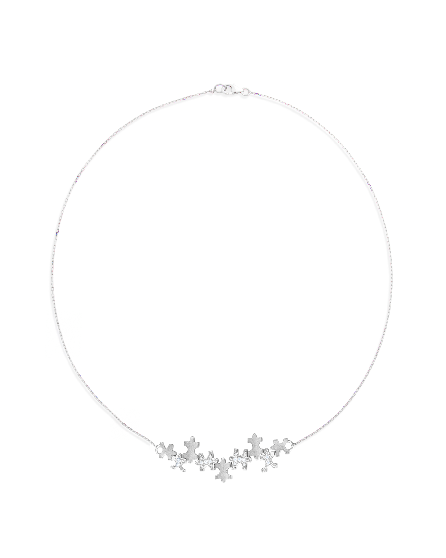 Multi-Pavé Small Necklace