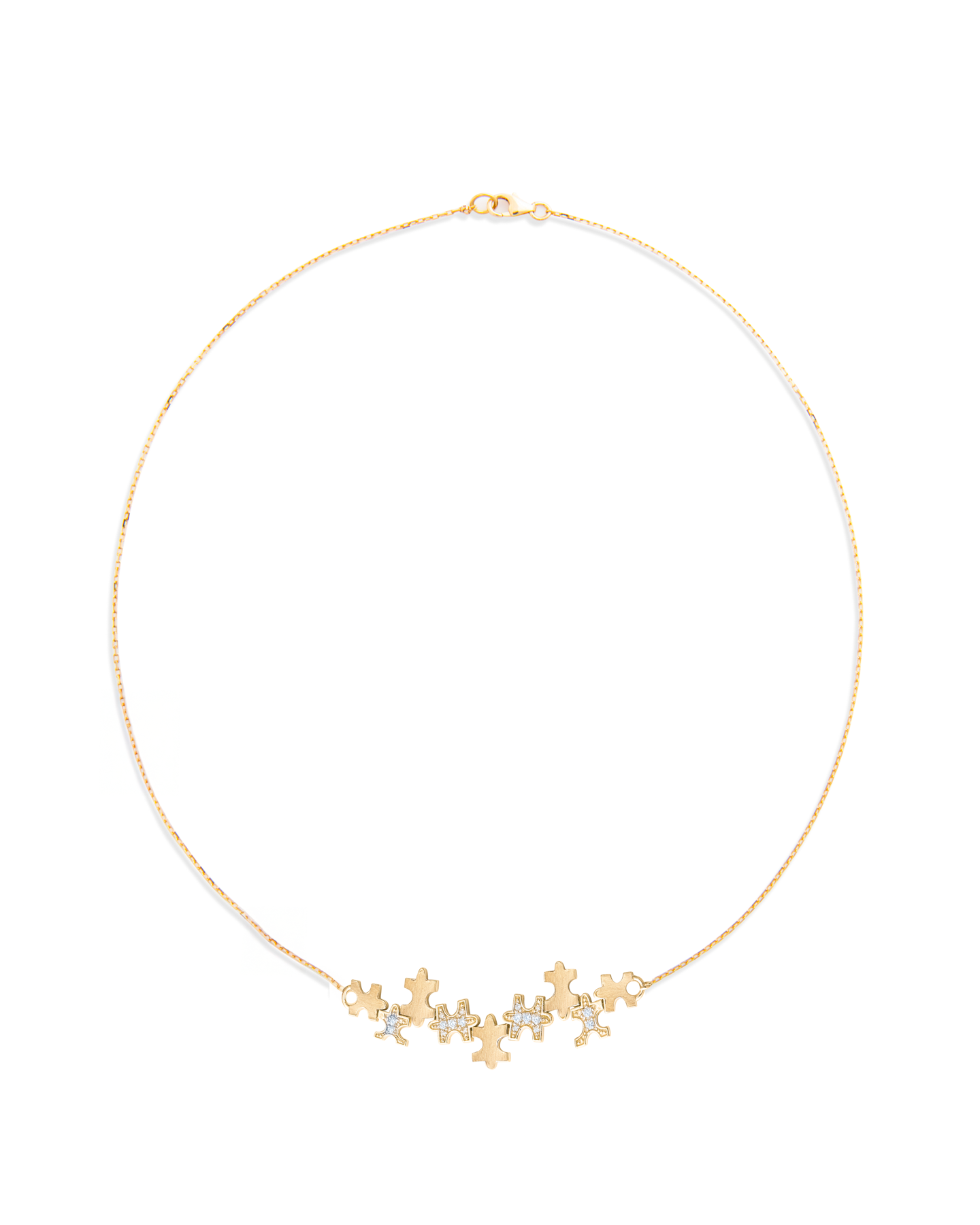 Multi-Pavé Small Necklace