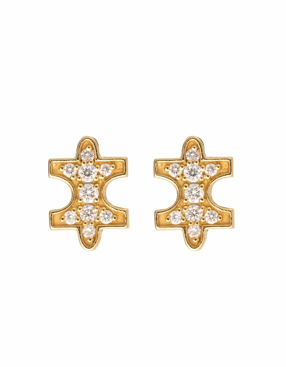 Full-Pave Micro Earring Studs