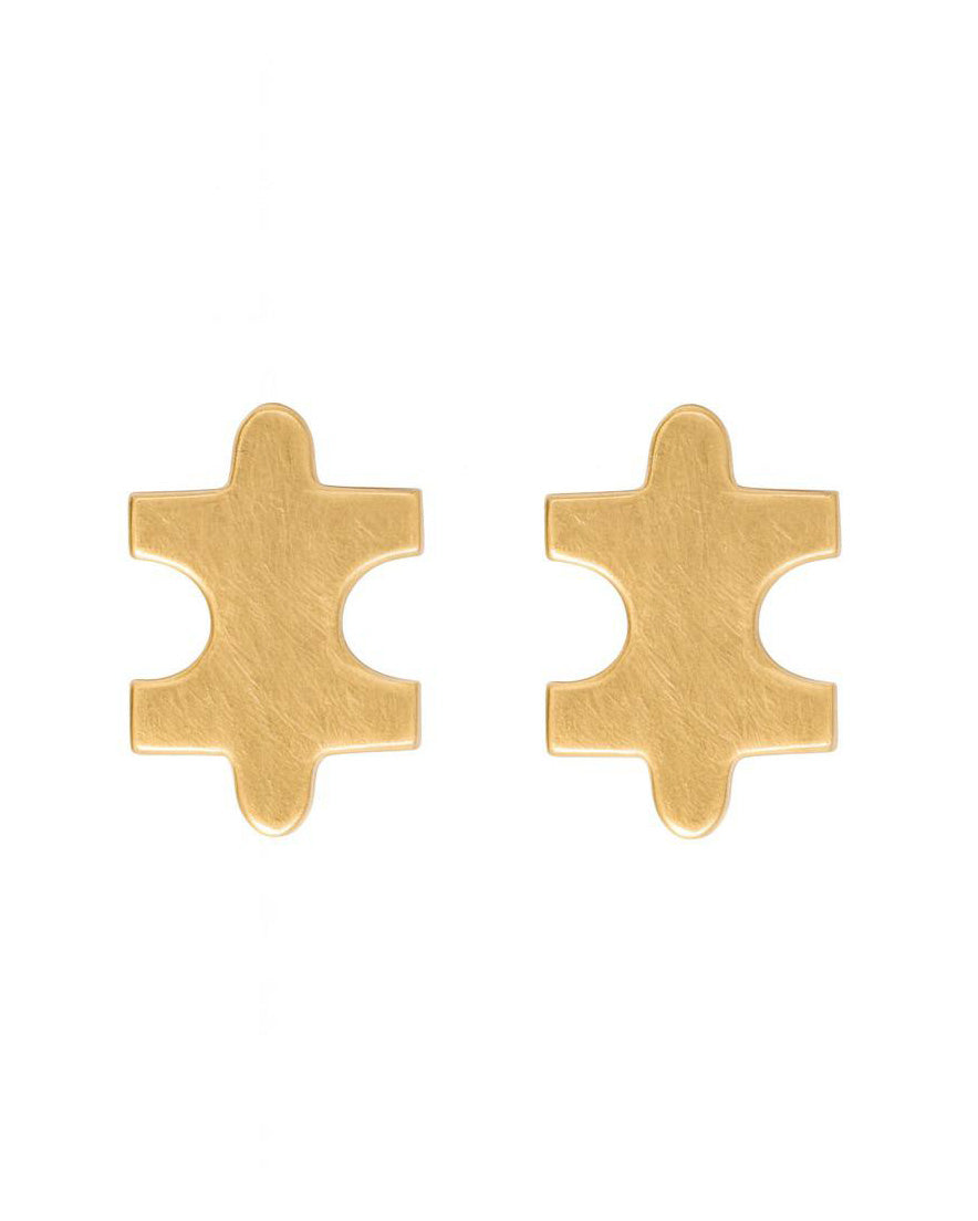 Signature Gold Micro Earring Studs