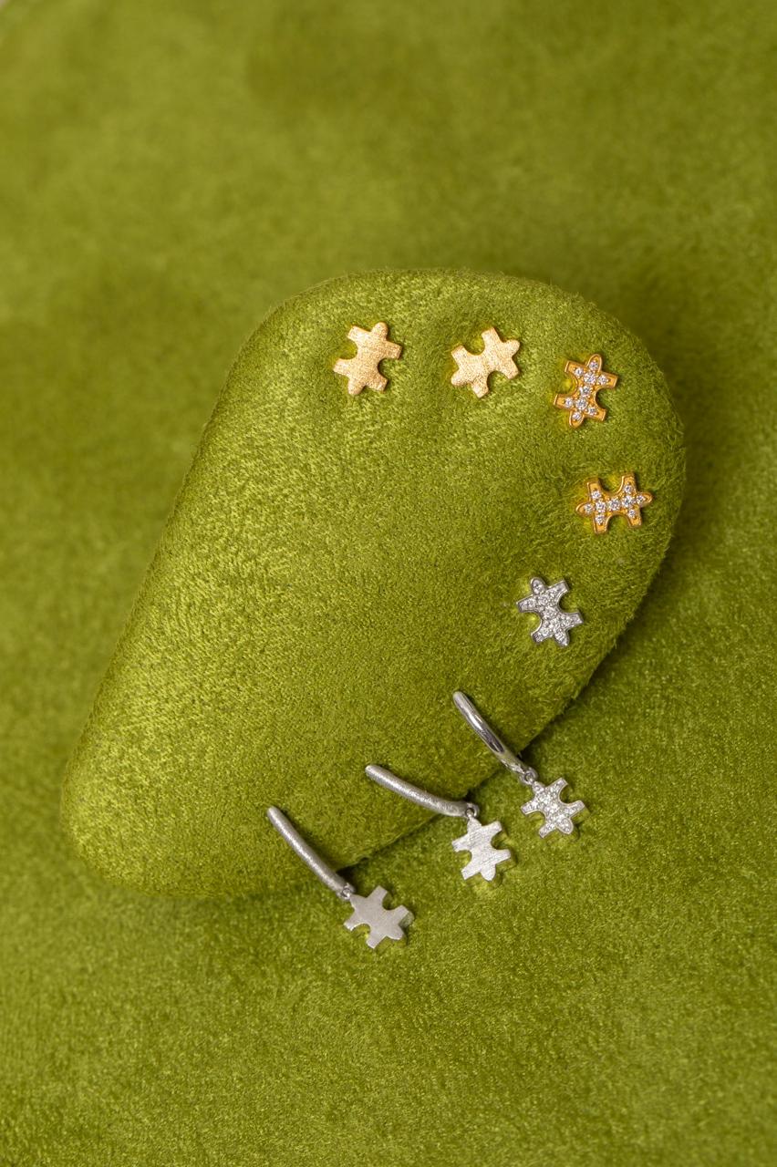 Full-Pave Micro Earring Studs